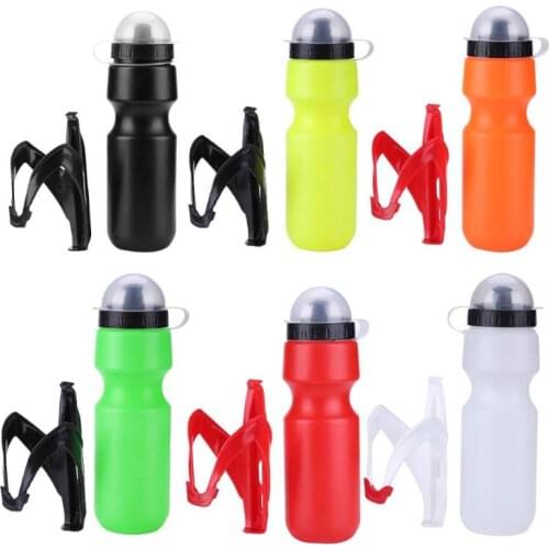 650ml Bike Water Bottle With Kettle Holder Portable Cycling Water Bottle Holder Cage Rack Mount Bicicleta accessories