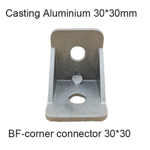 3030 Aluminum Corner Connector Corner Fitting 90 degree Angle Decorative Brackets Aluminum casting Accessories L Connector