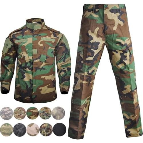 Army Military Tactical Uniform Paintball Clothing Sets Combat Airsoft Uniform Jacket + Pants Militar Soldier Camouflage Set