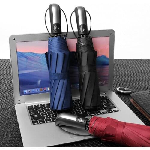 Ten-bone automatic umbrella sun protection business umbrella one-button folding umbrella explosion umbrella