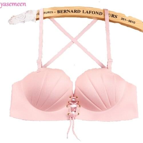 Yasemeen Women Self Adhesive Strapless Bandage Blackless Bras Super Push Up Women Underwear Invisible Bra Breathable Bra Gather