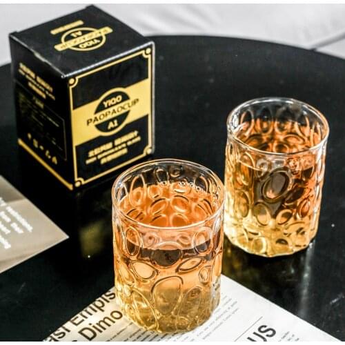 A1 bubble cup Nordic wind simple high boron silicon glass whisky beer glass creative personality teacup set