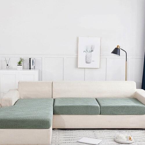 Sofa Cushion Cover With Elastic Band Waterproof L Shape Sofa Protector Elastic Corner Sofa Covers For Living Room 1/2/3/4 Seater