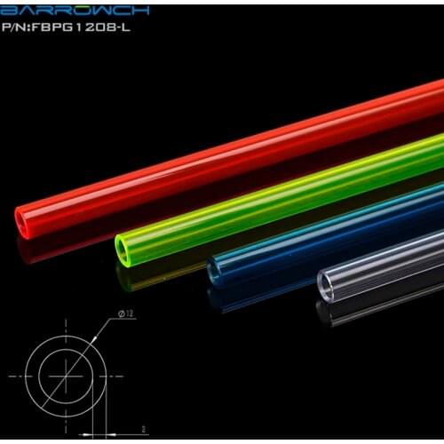Barrow FBPG-L Normal temperature PETG Tube(OD*ID:12*8mm/14*10mm/16*12mm,L:500mm)Red/Blue/Green/Transparent,water cooler