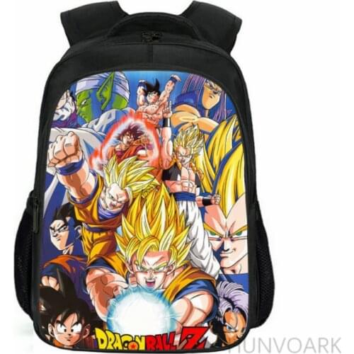 16 Inch GOKU 3D Children School Bags Orthopedic Backpack Kids School Boys Girls Mochila Infantil Catoon Bags