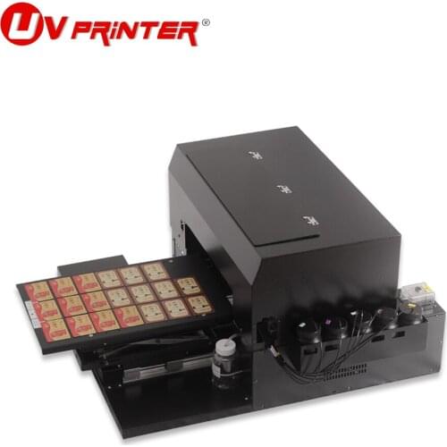 DTG UV printer A3 UV LED flatbed printing for silicone glass textile wood plastic leather clothing printing