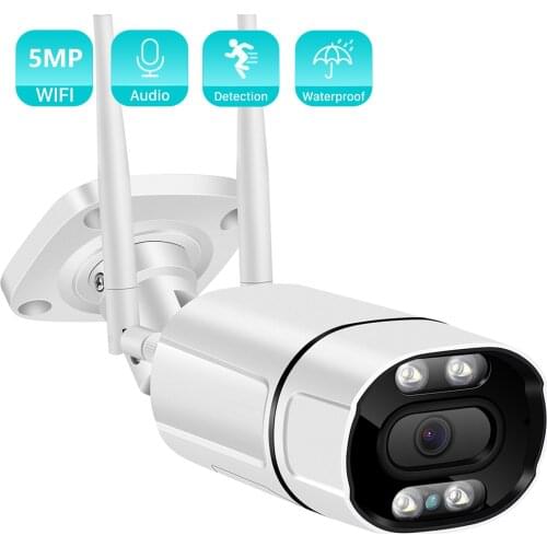 5MP 3MP HD Audio IP Camera IR/Color Night Vision PIR 1080P Outdoor Wireless Video Surveillance WiFi Camera TF Card Cloud Storage