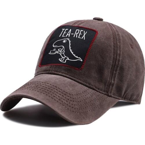 Cartoon Print Tea Rex Sun Sport Caps Unisex Cotton Snapback Hat Adjustable Hip Hop Riding Hats Outdoor High Quality Baseball Cap