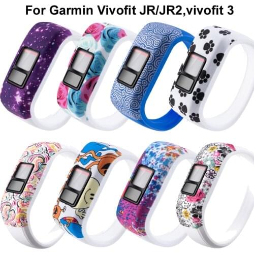 Colorful Wrist Bracelet Band Strap for Garmin Vivofit JR JR2 Vivofit3 Sports Silicone Watchband Replace Wrist Watch Accessorie
