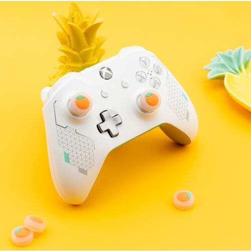 GeekShare Fruit 4Pcs Silicone Joy Con Thumb Grip Set Joystick Caps For XBOX&PS4&PS5 Cover Analog Thumb Stick Grips