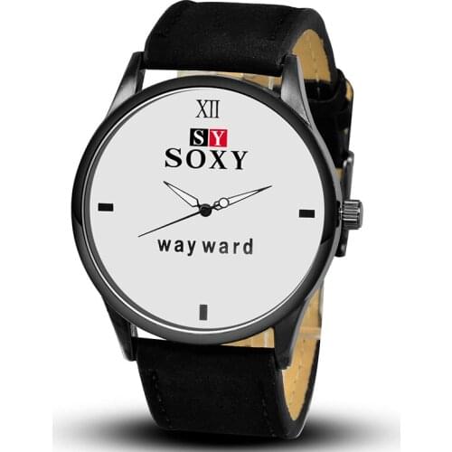 2020 New Luxury Brand SOXY Men Watch Fashion Male Wrist Watches Gentmen Leather Quartz Watches Erkek Kol Saati Relogio Masculino