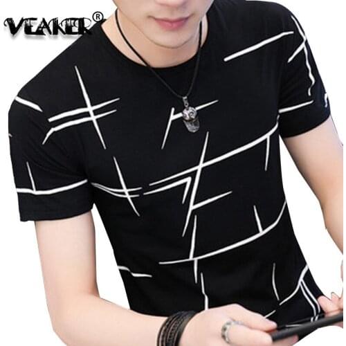 2018 New Mens Summer T Shirt Striped 3D Print Men T Shirt Casual Slim Fit Short Sleeve Tops T Shirt Clothing M-3XL