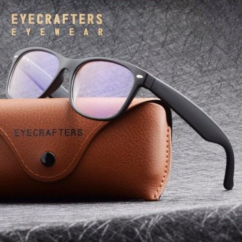 Retro Classic Anti-Blue Rays Computer Goggles 100% UV400 Radiation-resistant Eyeglass Frames Clear Lens Computer Eyeglasses