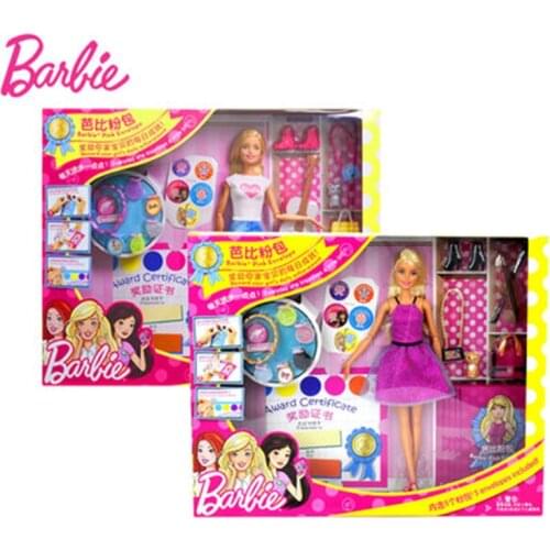 Genuine Barbie Doll Pink Envelope 5 Included Violin Accessories House Play Series Educational Toys for Girls FGC36 FGC37 FGC38