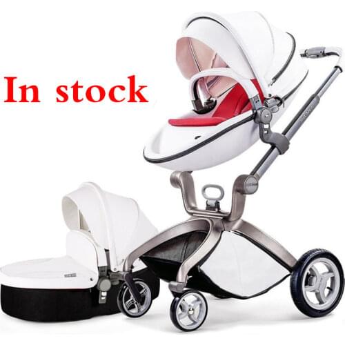 High View Stroller 3 In 1 Travel with Cradle and Car Seat, 360 Rotating Stroller, Luxury Stroller Hot Mom Baby Strollers