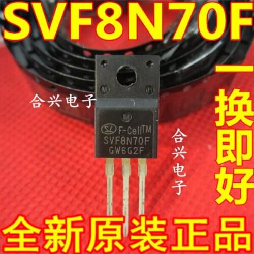 Svf8n70fg 8n70 TO220F-3 Pin New Imported MOS Field Effect Transistor Direct Plug Triode