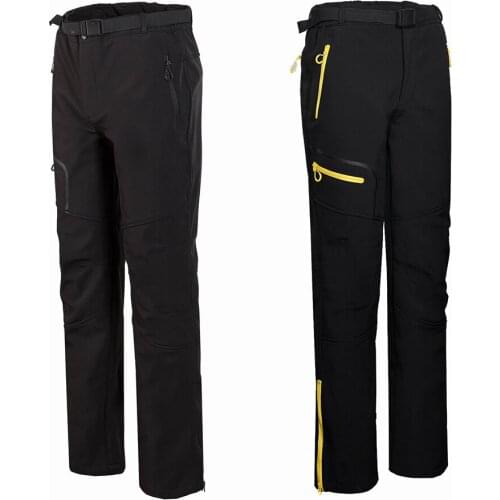 Warm Fleece Softshell Pants Men Sports Outdoor High Quality Camping Climbing Hiking Pants Skiing Breathable Windproof Trousers