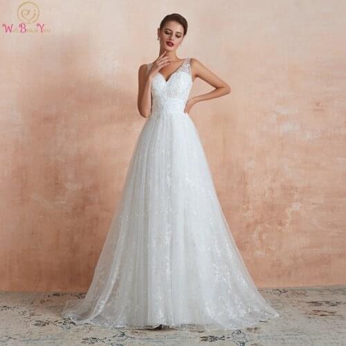 Свадебные платья с v-образным вырезом WALK BESIDE YOU China At AliExpress