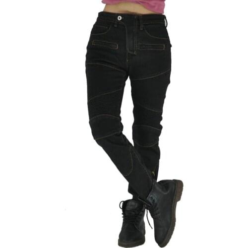 Womens European and American casual personalized motorcycle pants, motorcycle jeans motorcycle racing cycling trousers