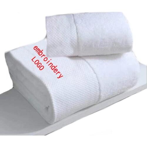 1pcs customerized logo for Hotel Beauty Salon Set Towel high quality custom embroidery Hotel Towel name 70x140cm 600g