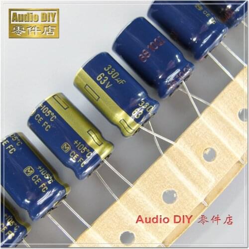 10PCS/50PCS FC Series 330uF 63V 63V330UF Electrolytic Capacitoror