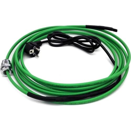 220V Heating Cable (17W/m) for Installation Inside the Water Pipe (Pipelines) with Coupling for Entering Pipe