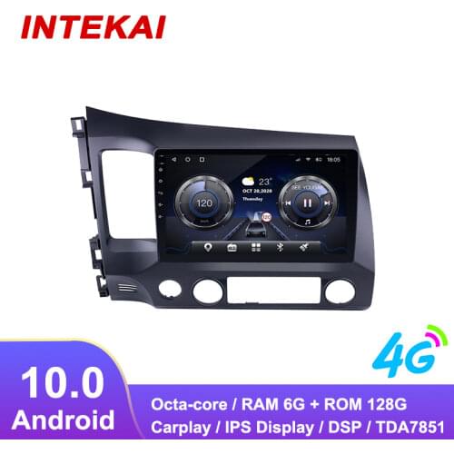 10.1" Android 10.0 Car Radio GPS Navigation autoradio multimedia player for honda CIVIC LHD 2006 2011 head unit stereo