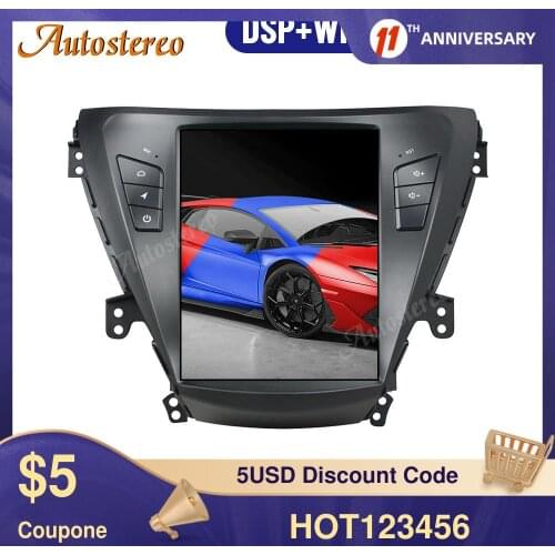 For Hyundai Elantra 2013+ Android 9.0 4G+64GB Car GPS Navigation Avante Auto Stereo Head Unit Multimedia Player Radio Recorder