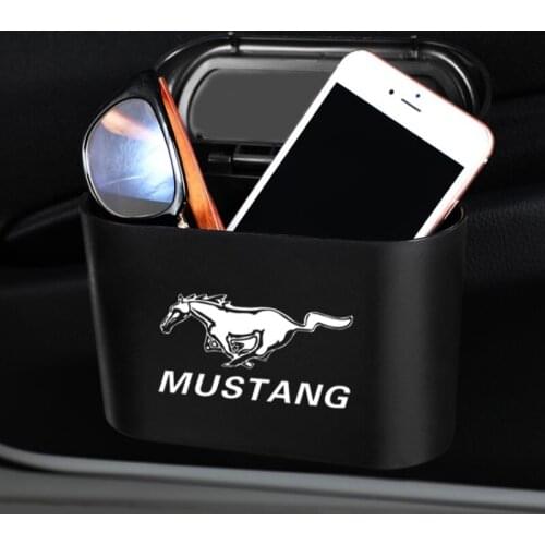 Car Portable Trash Can Storage Bucket For Ford Mustang Shelby GT Car Interior Decoration Accessories Auto Supplies
