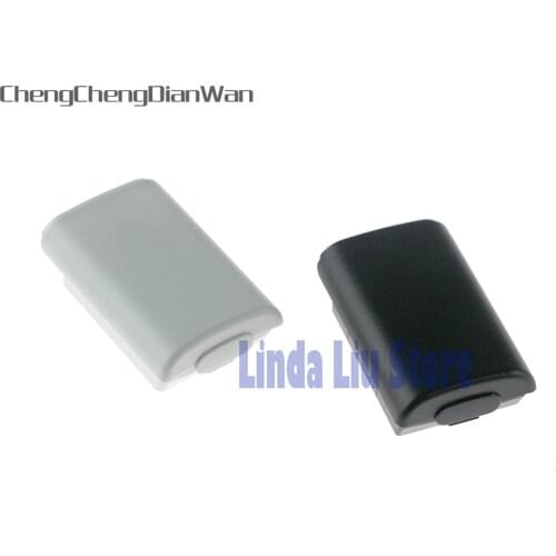 ChengChengDianWan 100pcs/lot black&white Battery Pack Cover Shell Case battery cover Kit for Xbox360 Wireless Controller