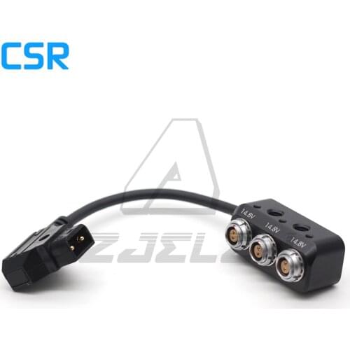 DTAP to 0b 2pin Female Hub Adapter Splitter for Camera Power Supply Distributor, three way splitter