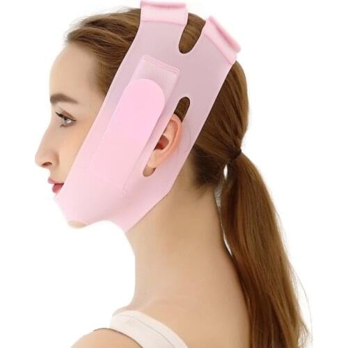 Elastic Face Slimming Bandage V Line Face Shaper Women Chin Cheek Lift Up Belt Anti Wrinkle Strap Face Care Thin Band Slim Tools