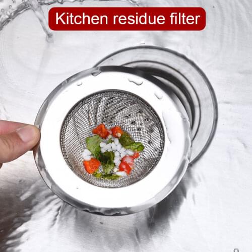Household Sink Strainer Filter Stainless Steel Sewer Sink Filter for Kitchen Bathroom Sink Stainless Steel Filter SDF-SHIP