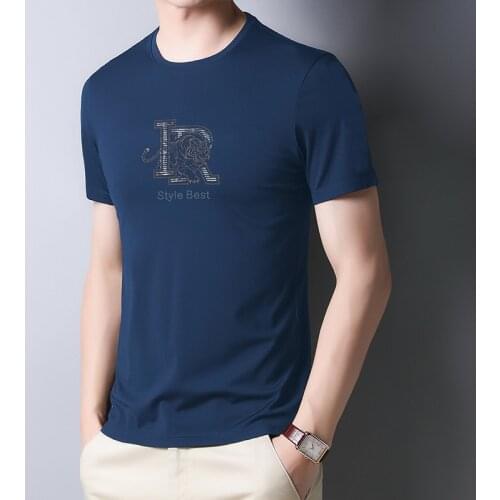 JNITTDON2021 summer popular mens embroidered T-shirt casual and comfortable 507