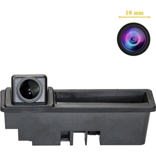 Misayaee HD 1280x720P Car Rear View Reverse Backup Camera Trunk Handle for Audi A3 A4 B7 A6L 4F C6 S5 Q7
