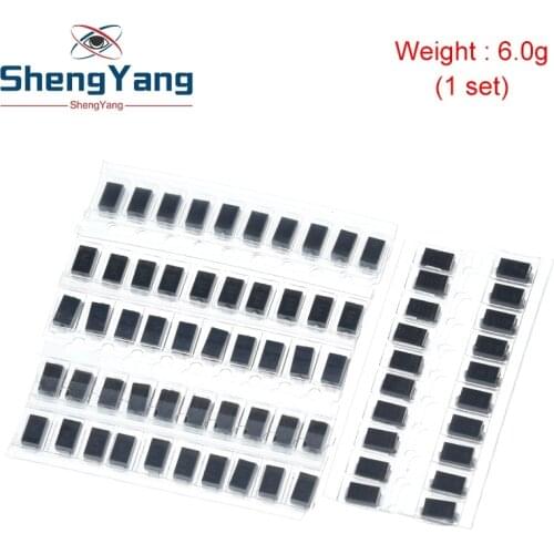 70pcs/lot SMD M1 1N4001 M4 1N4004 M7 1N4007 SS14 US1M RS1M SS34 7 Values*10pcs KIT schottky diode set kit pack package