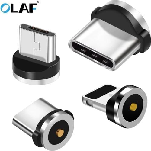 Olaf Magnetic Cable plug Type C Micro USB C 8 pin Fast Charging Adapter Phone Microusb Magnet Charger cord plugs type-c plug
