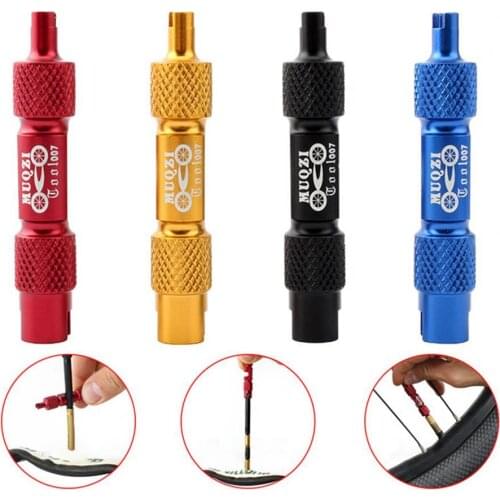 Multi-function Aluminum Alloy Double-head Bicycle Tube Tire Removal Valve Core Disassembly Tool Инструменты для велосипед