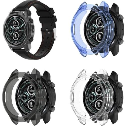 For Ticwatch Pro 3 Lite Case Cover Frame Bezel TPU Soft Protective Screen Protector Shell Bumper Smart Watch Accessories