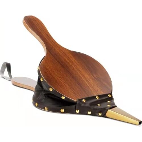 Solid Wood bbq Blower,Bonfire Campfire Brown Barbecue Utensils, Solid Wood Manual Blower, Fireplace bbq Tools for Outdoor