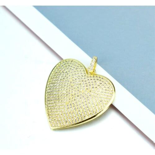 New Fashion Romantic Heart Necklace LVOE Letter Cubic Zircon Pendant Charm Party Wedding Gift Jewelry for Women