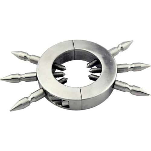 New Stainless Steel Spikes Ball Stretcher Penis Rings,Scrotum Testicle Lock,Cock Ring,Male Chastity Devices Sex Toys For Men Gay