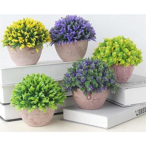 Factory Direct Sales Creative Simulation Plant Potted Plants Home Dining Table Coffee Table Simulation Flower Decoration