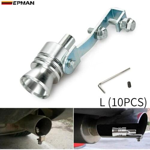 Size L Turbo Whistle Bov Sound Simulator Blow Off Muffler Exhaust Tip Pipe 10PCS/LOT EP-W002