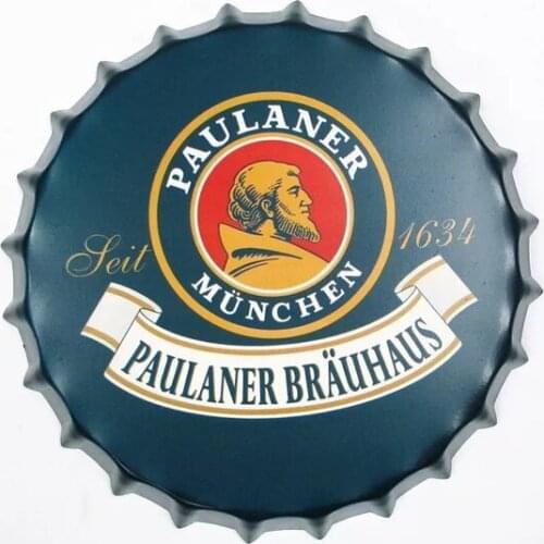 Rock Route 66 Beer Bottle Caps Metal Tin Signs Plates Retro Wall Art Plaque Vintage Cafe Bar