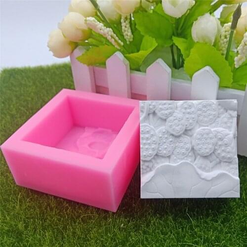 Lotus Pod DIY Soap Bar Mold Silicone Soap Molds Decorating Cake Molds