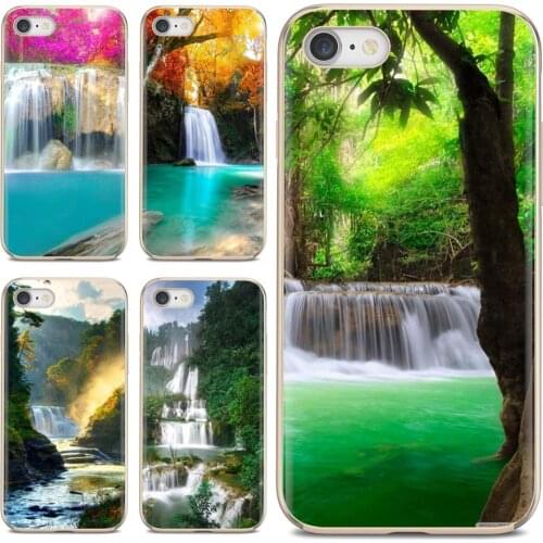 Collage Silicone Phone Case For Samsung Galaxy J1 J2 J3 J4 J5 J6 J7 J8 Plus 2018 Prime 2015 2016 2017 EU Waterfall Wallpaper