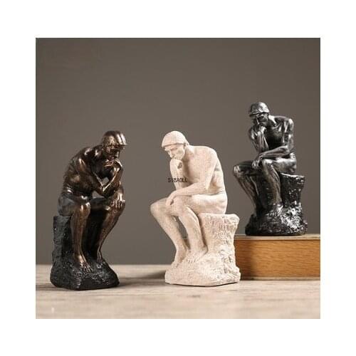 Nordic Sandstone Thinkers Creative Decorations Home Study Living Room Retro Decorations Office Furnishings Gifts