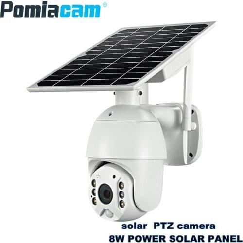 1080P 4G Solar panel power IP speed dome cameras P2P mobile control solar charge 4g wifi IP PTZ Cameras cloud storage 4g camera