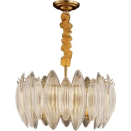 Modern Creative LED Chandelier Lighting Dining Living Room Lobby E14 New Chandeliers Bedroom Home Deco Glass Luxury Hanging Lamp